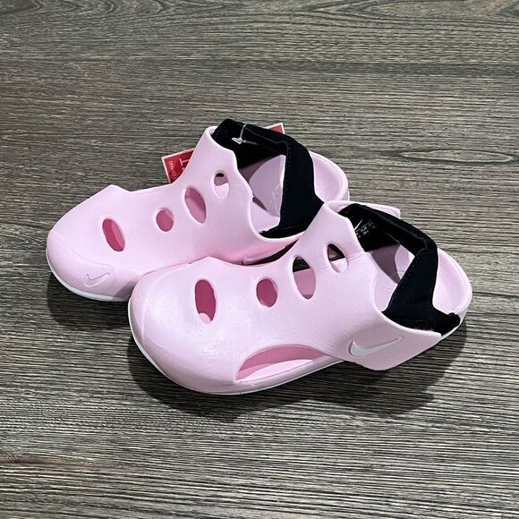 NWT Nike Sunray Protect 3 Toddler Sandals Pink White Black Size 12C DH9465-001 - Picture 1 of 6